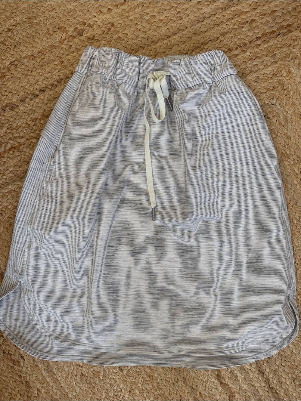 lululemon athletica Heathered Light Gray Midi Skirt